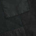 綿キャンバス 多素材MIX 製品加工 パンツ #BLACK [HQ-P024-051]