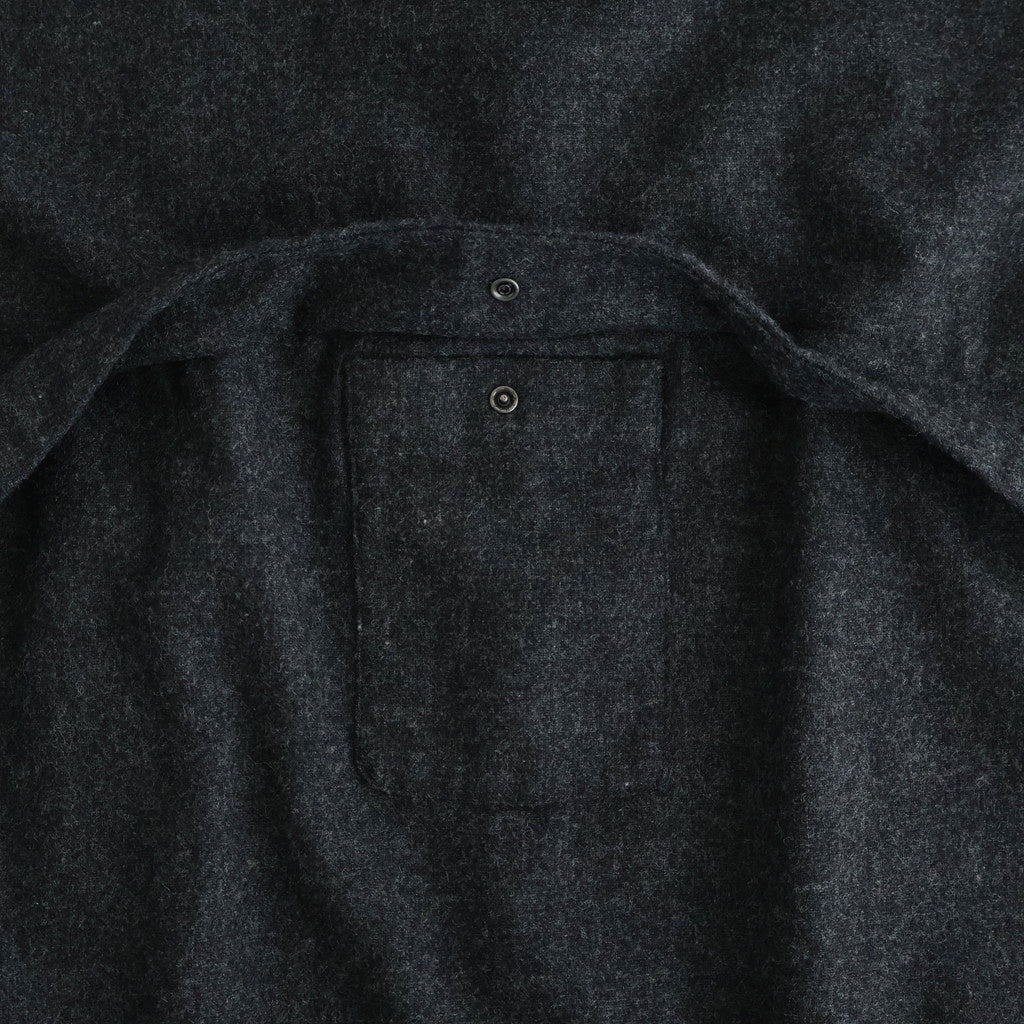 縮絨ウールワイドフーディー #CHARCOAL GRAY [D225-T391]