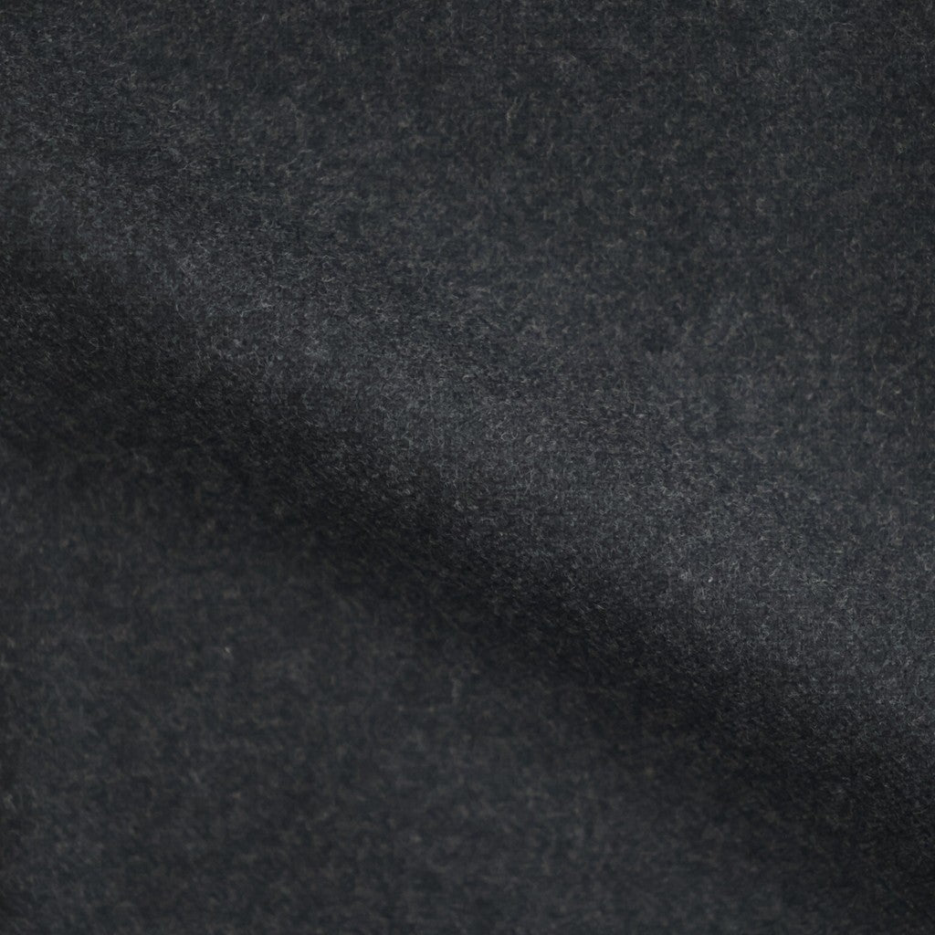 WOOL FULLING FLANNEL ONE-TUCK SLACKS #TOP CHARCOAL [A26AP03CF]