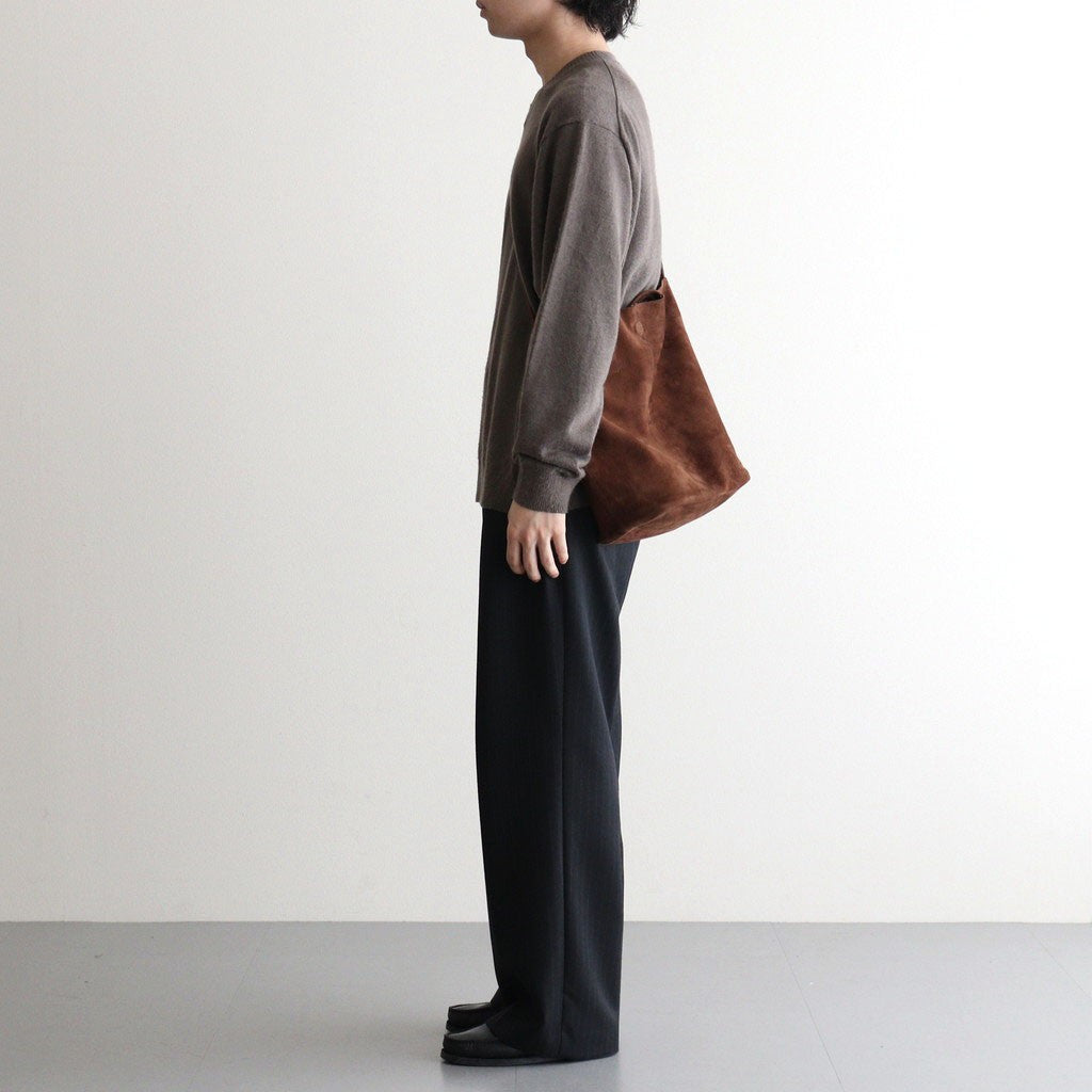 3WAY MEDIUM TOTE（OIL SUEDE） #COFFEE BROWN [MS-1]