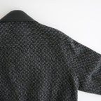 Herringborn Tweed Zip Blouson #Black [YK26FW01314B]