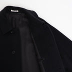 SUPER FINE WOOL MOSSER SOUTIEN COLLAR COAT #BLACK [A25AC04WM]