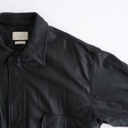 Leather Flight Jacket #BLACK [YK25FW01017B]