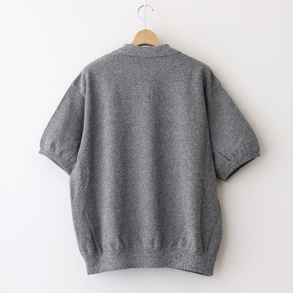 Moss Stitch Polo #D.Gray [2501-011] - ciacura 三重県四日市市の