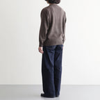 EXTRA FINE WOOL KNIT CREW NECK LS #MOCHA [ST.1634]