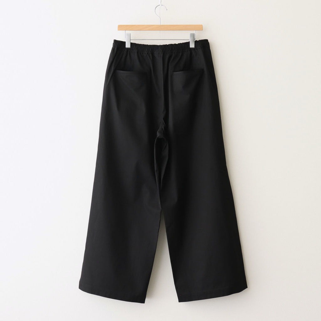 綿ギャバ イージーパンツ #BLACK [HO-P030-051]