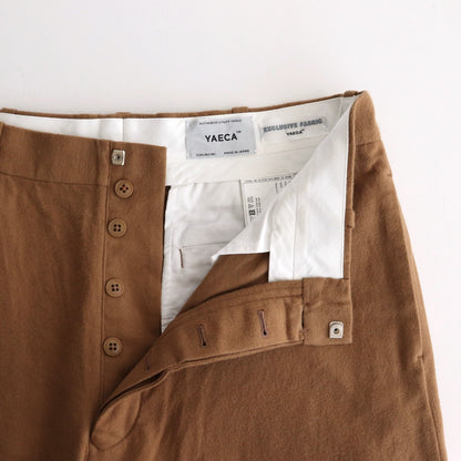 CHINO CLOTH PANTS WIDE #l.brown 起毛 [14653]