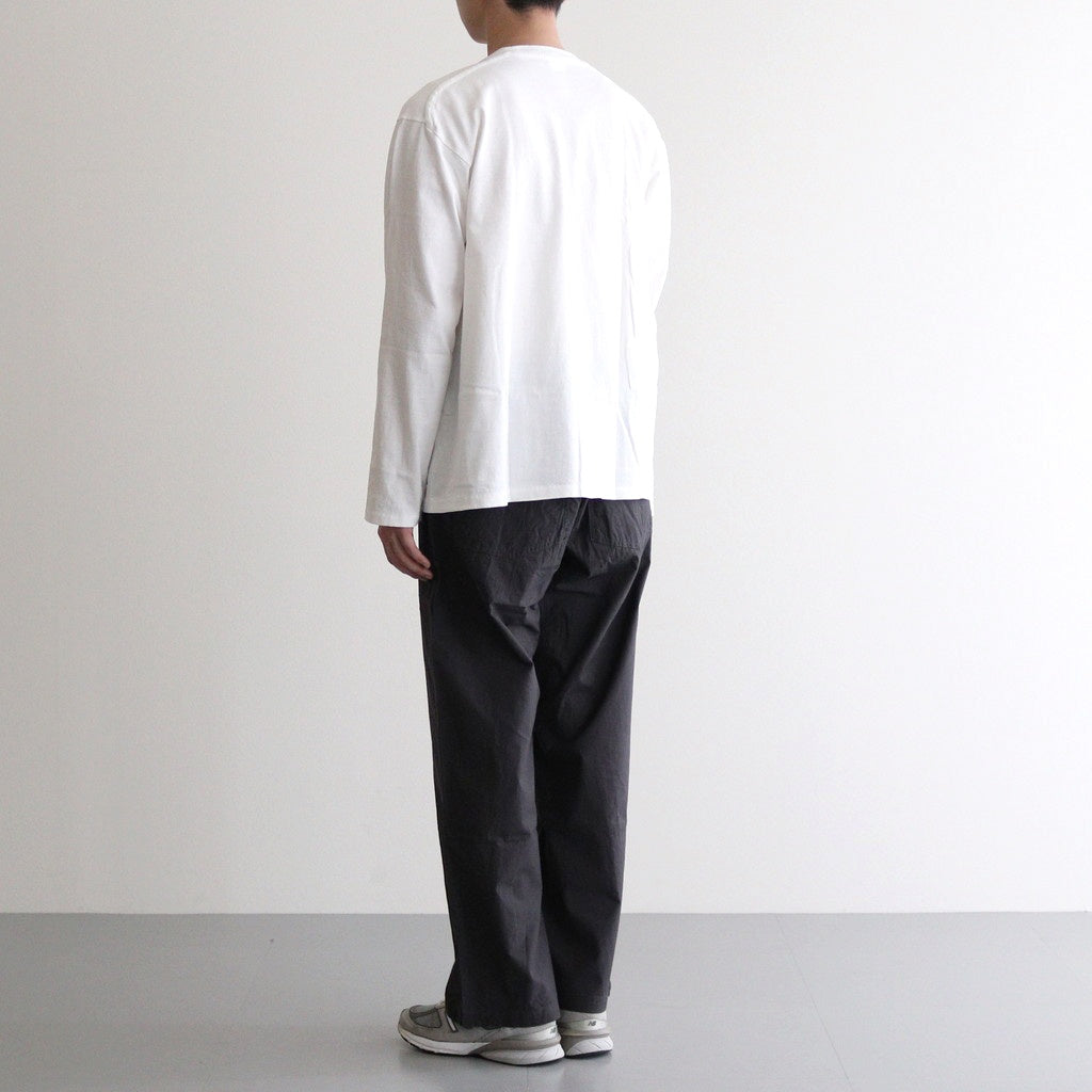 丸胴 POCKET L/S T SHIRT #white [35008]