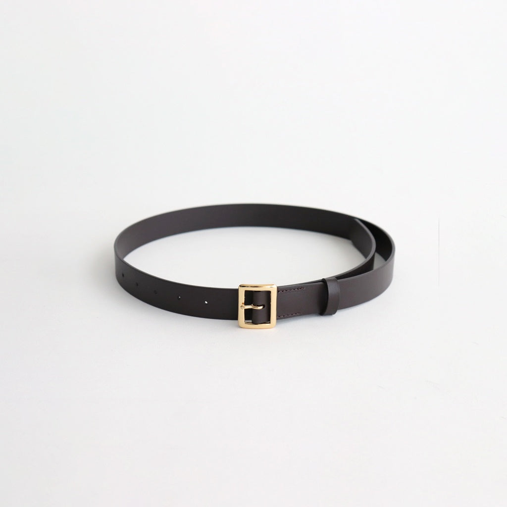 SQUARE BUCKLE BELT #BROWN [A00B06RP]
