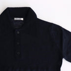 KID MOHAIR SHEER KNIT POLO #NAVY [A25SP05FG]