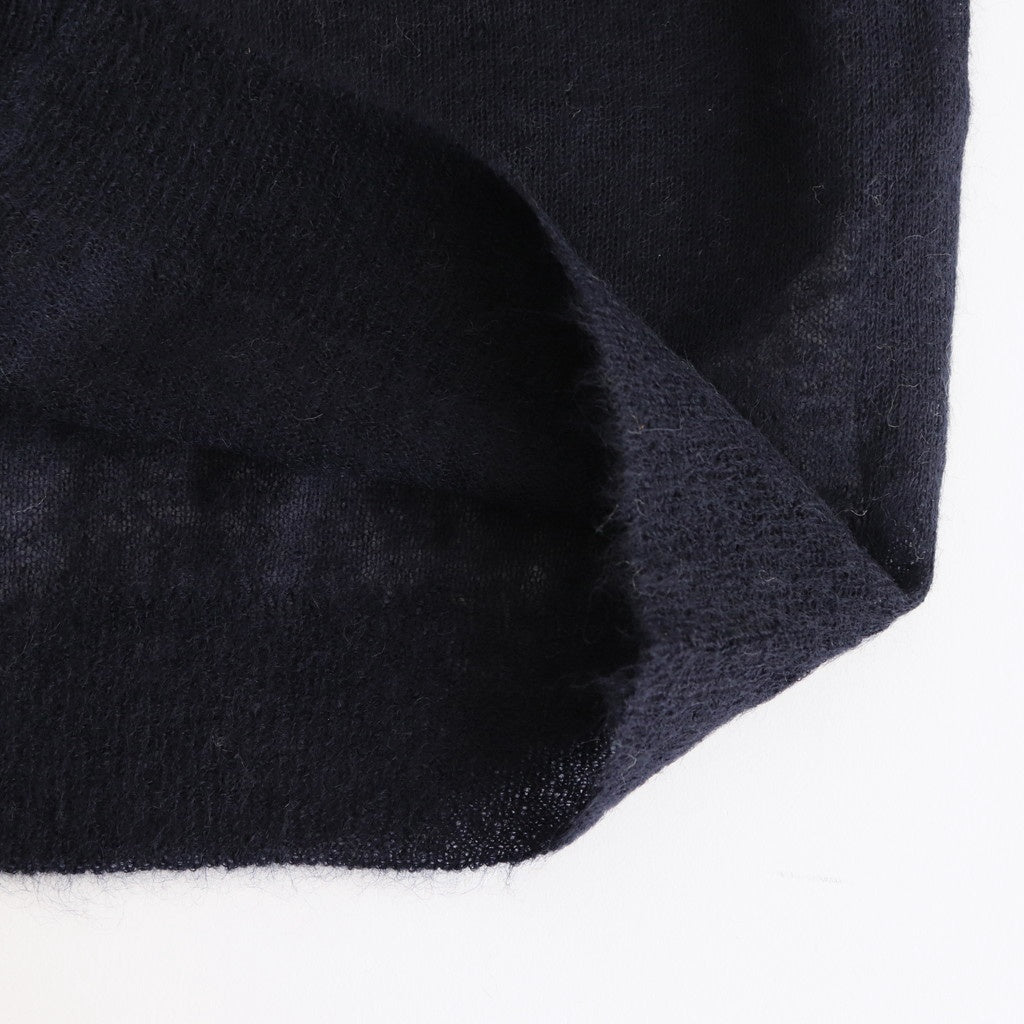 KID MOHAIR SHEER KNIT CARDIGAN #NAVY [A25SC04FG]