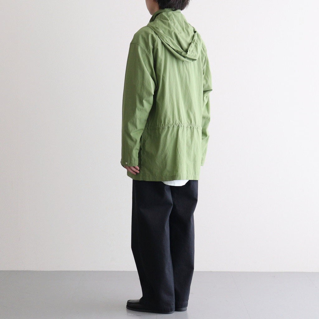 SUPER FINE COTTON LAWN HOODED BLOUSON #DUSTY GREEN [A26SB01CL]