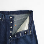 Selvage Denim Five Pocket Wide Straight Pants #INDIGO DARK FADE [GU263-40059DB]