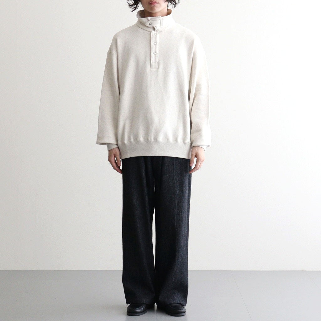 Half-Snap Sweatshirt #Heather Gray [OFH011PO61]