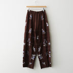 Embroidery Patchwork Trousers #BUG [12610719]