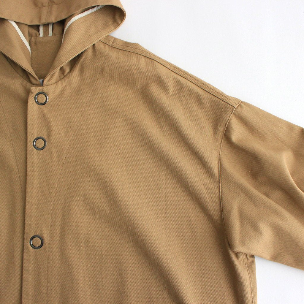 FFBSCT | 強撚コットンヘヴィーカルゼ フードコート#CHINO BEIGE [CW_FR131CT]