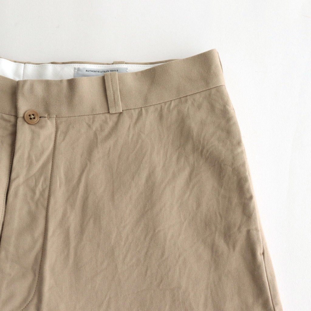 CHINO CLOTH PANTS WIDE #KHAKI [12654]