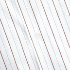 SIDOGRAS Brown Stripe L/S Oversized Regular Collar Shirt #WHITE [GM263-50345]