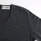 Cashmere V Neck #CHARCOAL [I25AW-IBC63]