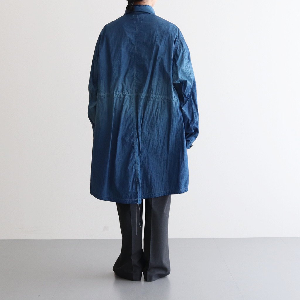 SPRAY PRINTED NYLON SNOWPARKA #OCEAN BLUE [YK23SS0462C]