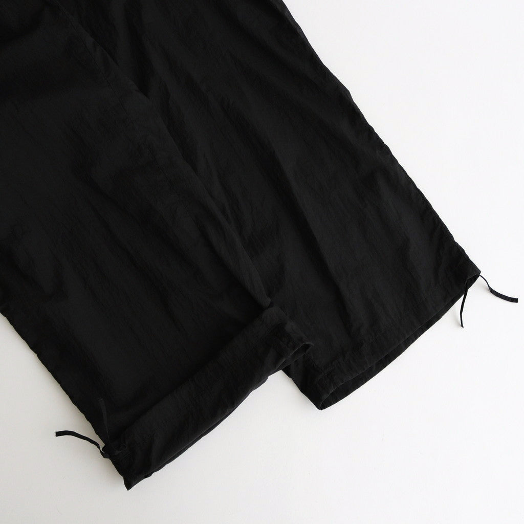 HAND DYED NYLON OVER PANTS #BLACK [PRAGCW0204]