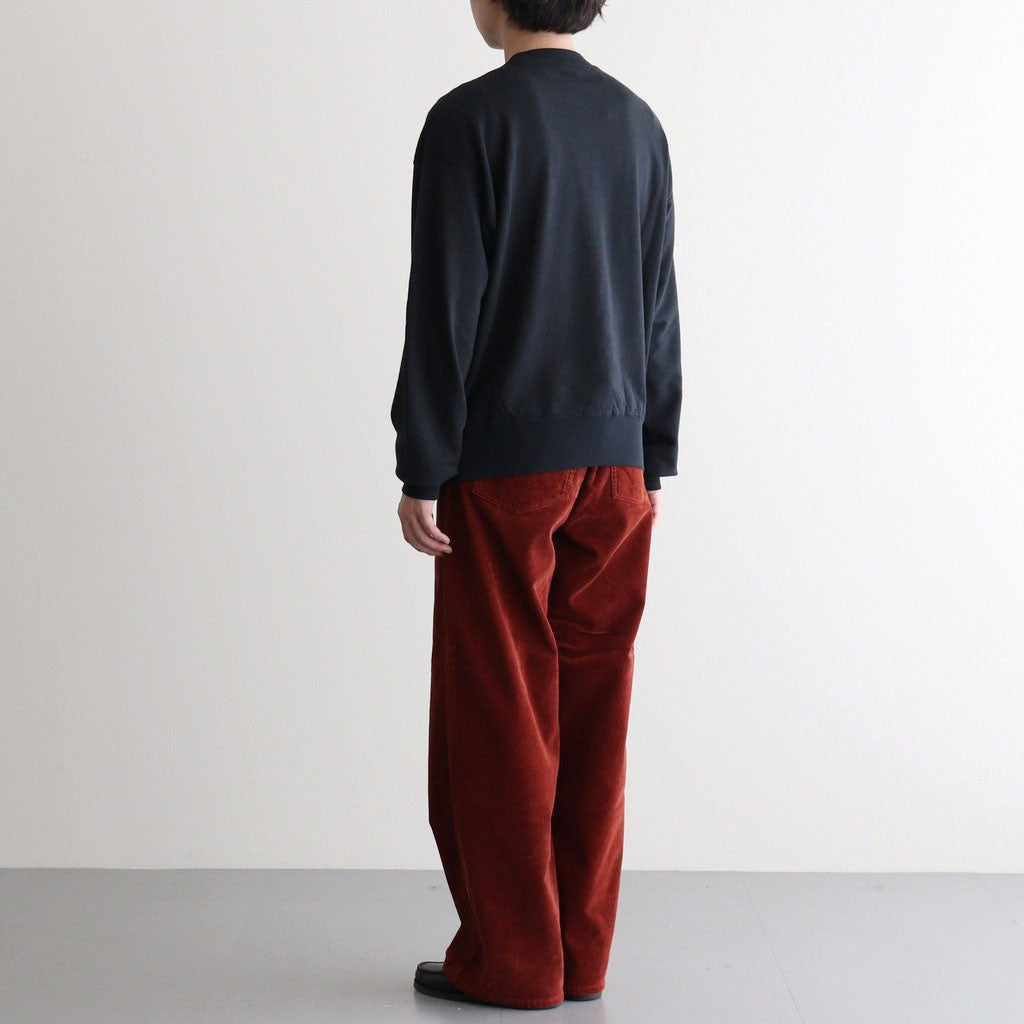 HIGH TWIST LIGHT SWEAT P/O #INK BLACK [A26SP02MU]