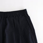 SEERSUCKER EASY SHORTS #NAVY×BLACK [FSC261-40229]