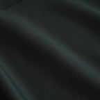 CUPRO TWILL OVERSIZED OPEN COLLAR SS SHIRT #BLACK [ST.1462]