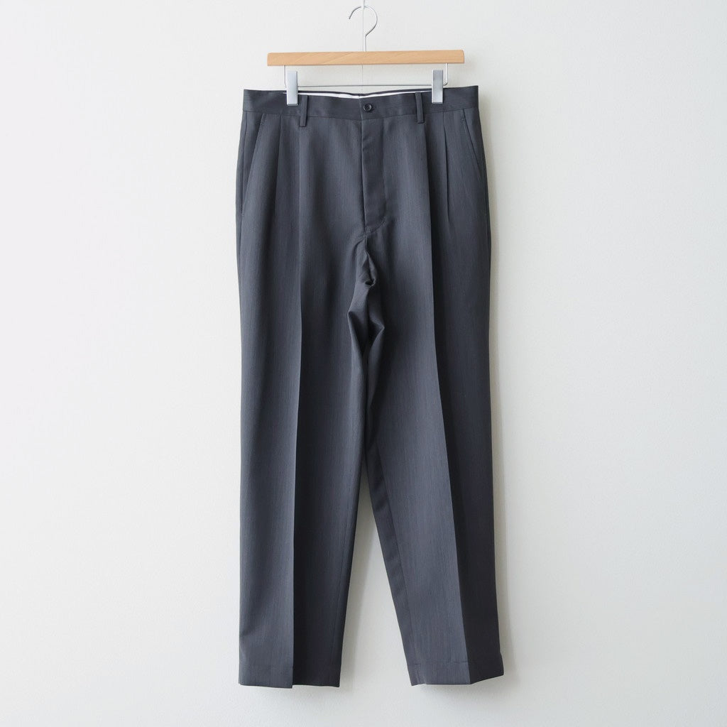 Melange Herringbone Pleated Wide Trousers #GRAY [GM261-40332]