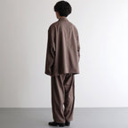 WOOLY TWILL JACKET #BROWN [FSC243-20177]