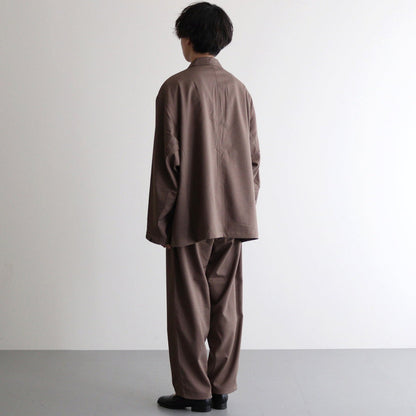 WOOLY TWILL JACKET #BROWN [FSC243-20177]