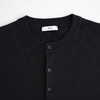 SMOOTH SUVIN HENRYNECK SWEATER #BLACK [KRAGLA0100]