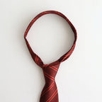 SILK STRIPE TIE #BURGUNDY STRIPE [A25AT01SS]