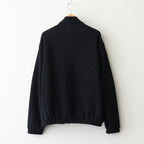 GRADATION PLEATS TWIST SLEEVE ZIP JACKET #BLACK [ST.1126]