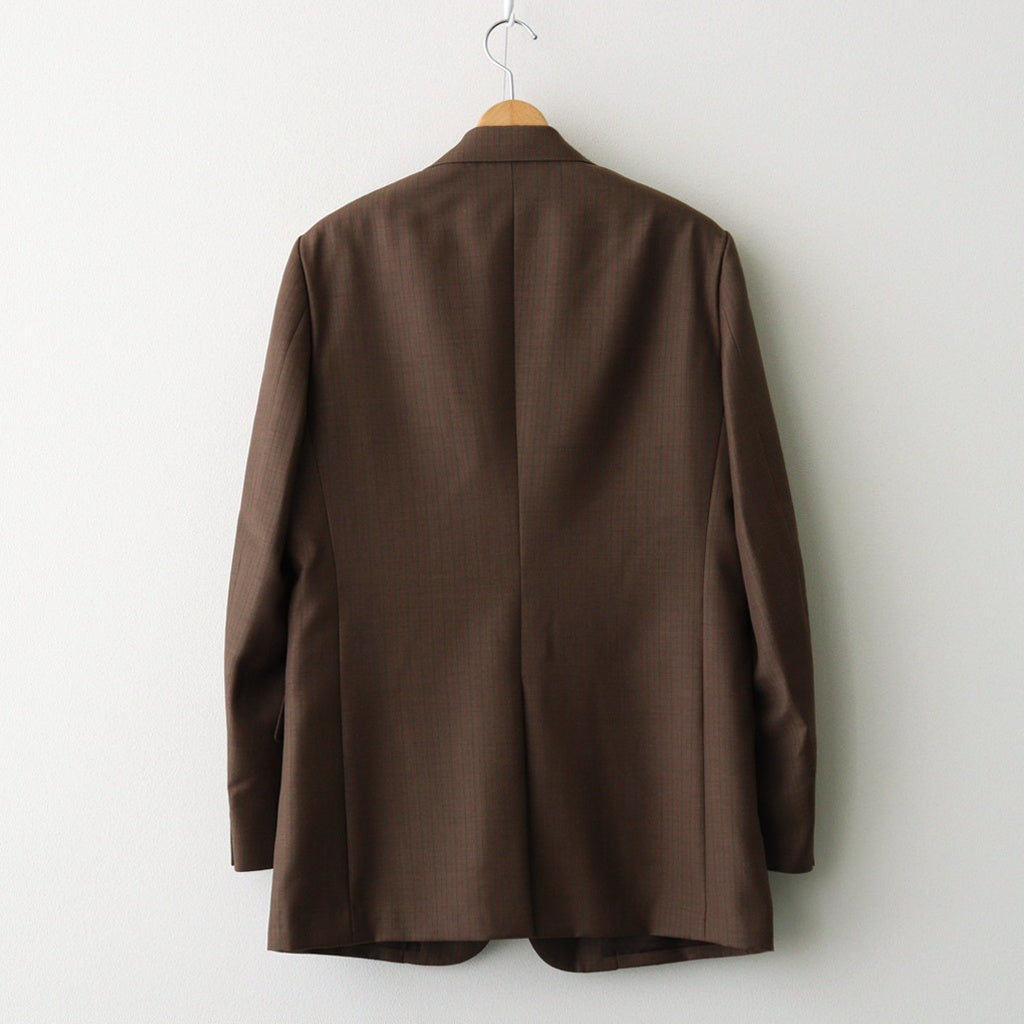 BLUEFACED WOOL JACKET #BROWN RED STRIPE [A25AJ01BS] – ciacura