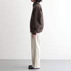 WOOL CASHMERE CORDUROY ZIP BLOUSON #SMOKY BROWN [A26AB02FC]