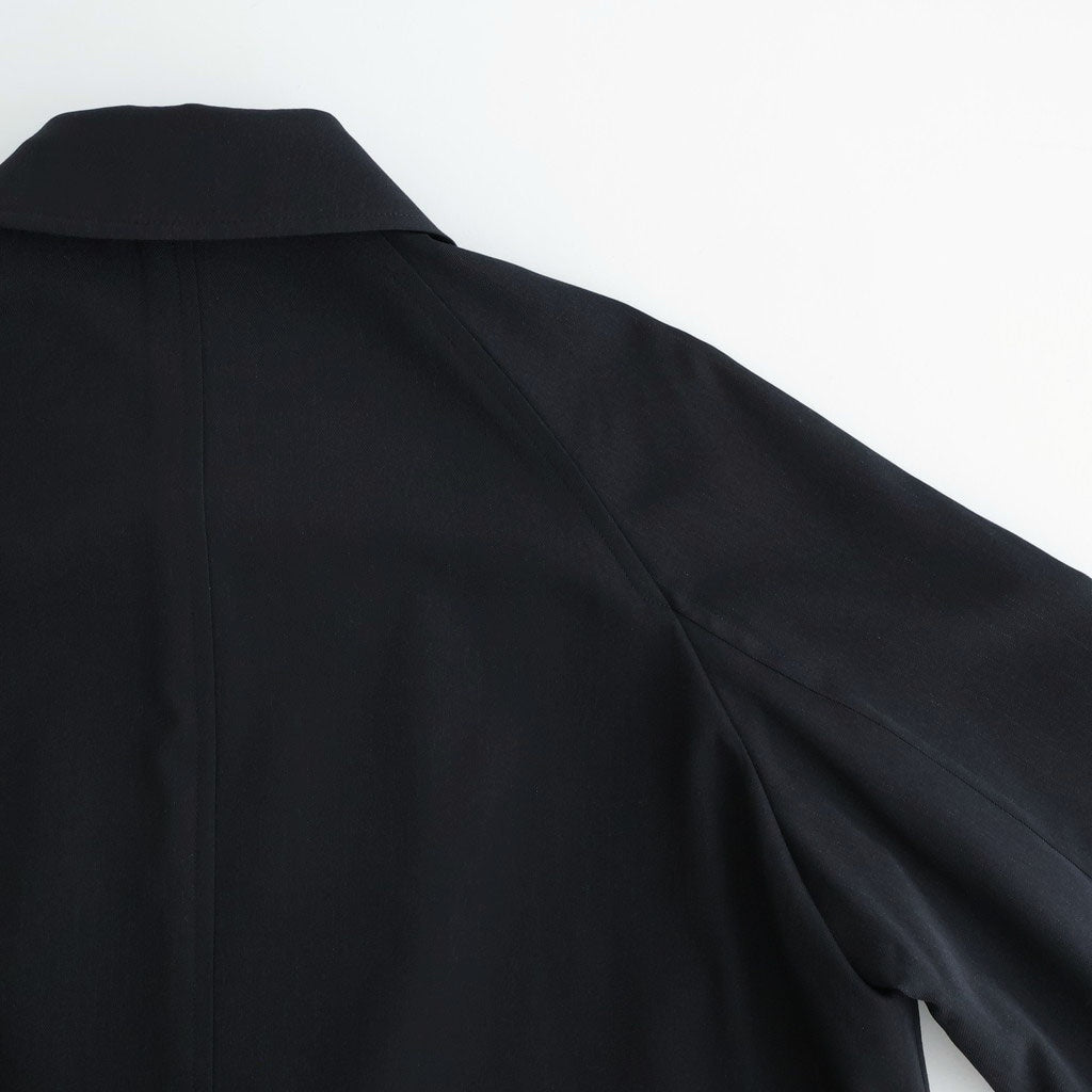 LIGHT WOOL MAX GABARDINE COAT #TOP BLACK [A26SC06MG] - ciacura