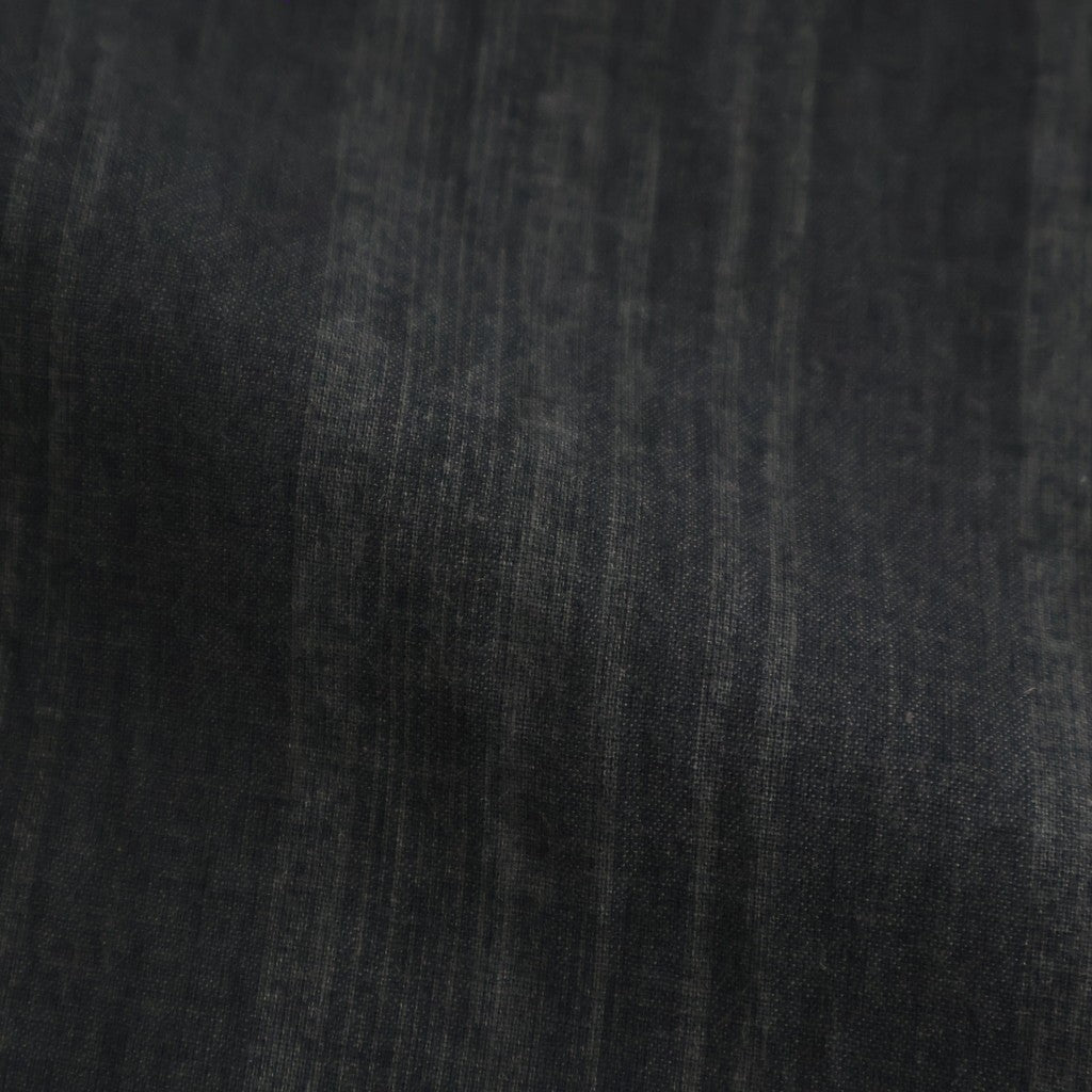 MADRAS STRIPE WIDE EASY PANTS #BLACK STRIPE [N0037]