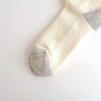 COARSE RIBBED OLDSCHOOL CREW SOCKS #D.GREEN/YELLOW [R1255-SS26]