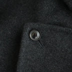 Wool Cashmere Double Breasted Rever Coat #Charcoal [YK26FW01317C]