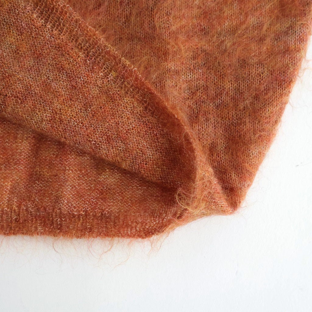 Shaggy V-Neck Pullover #ORANGE USED [I24AW-K17]