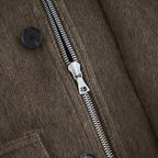 HAIRY WOOL MOHAIR CHAMBRAY BLOUSON #BROWN [A26AB01WB]
