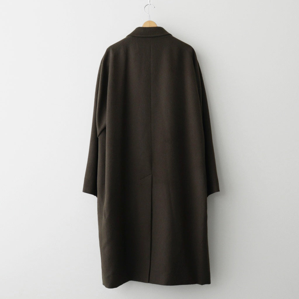 BABY CAMEL FLANNEL COAT #DARK BROWN [A25AC01BF]