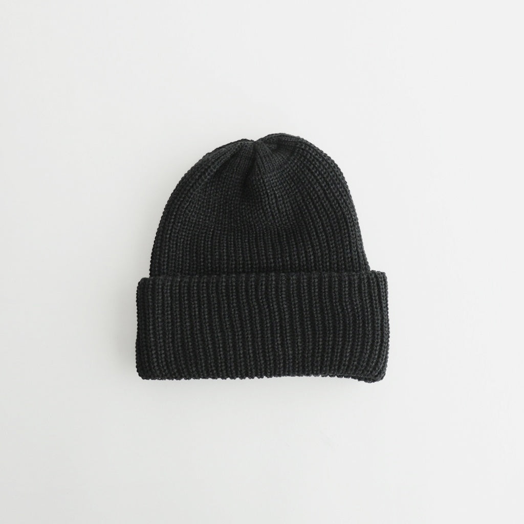 COZY CHUNKY BEANIE #BLACK [R5075-AW25]
