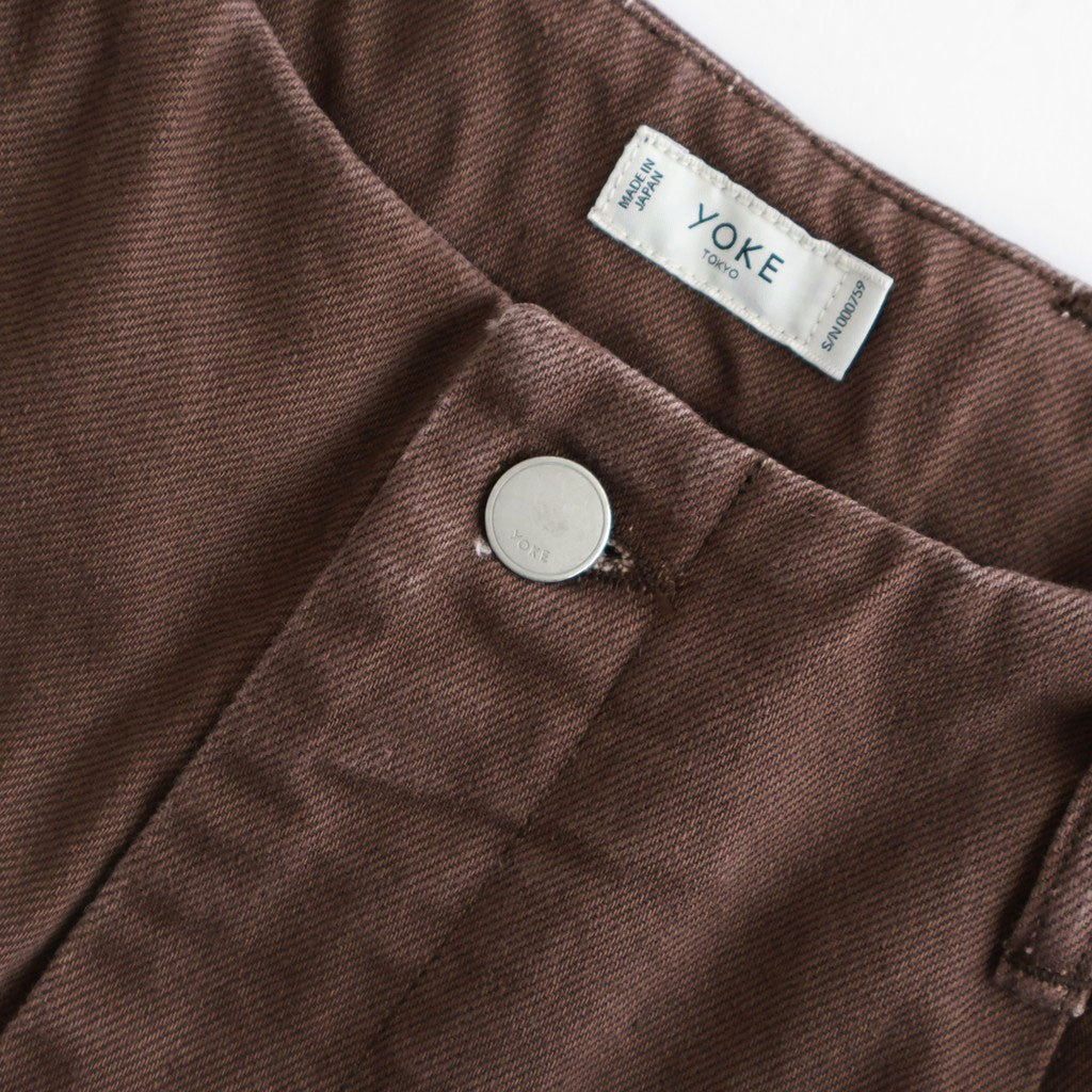 1pleated Wide Tapered Trousers #BROWN [YK26SS01181P]
