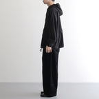 縮絨ウールワイドフーディー #DARK BROWN [D225-T391]