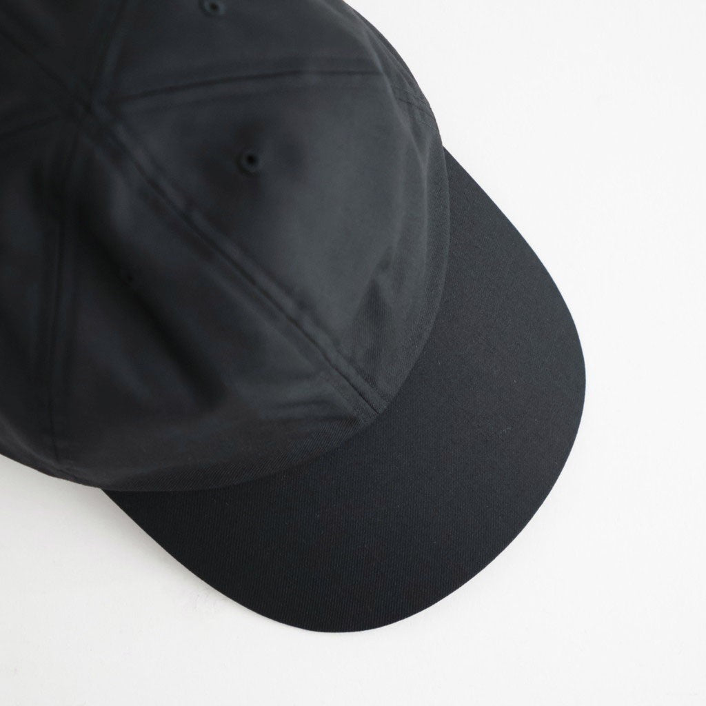 WASHABLE TWILL STANDARD CAP #BLACK [NO.301366]