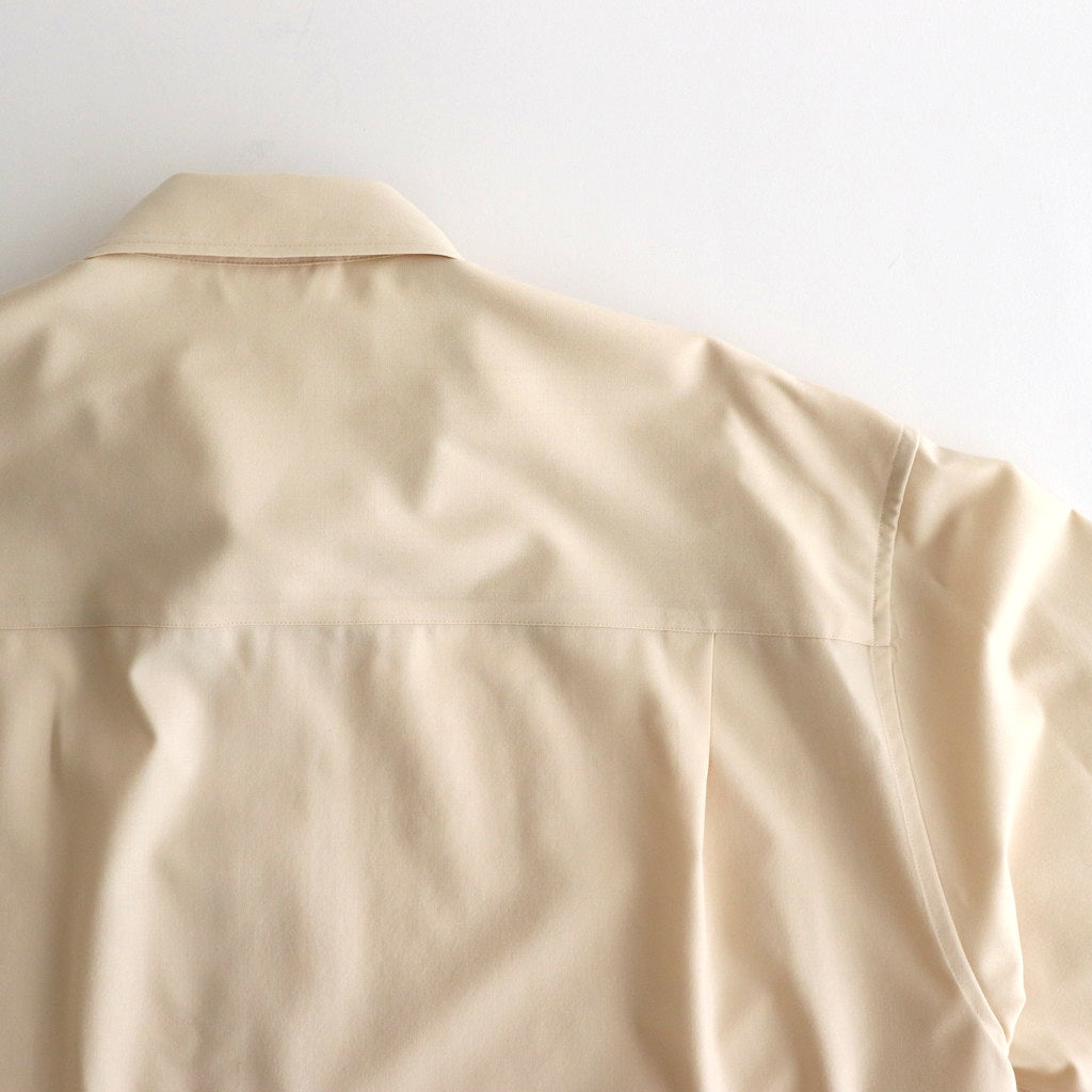 SUPER FINE TROPICAL WOOL SHIRT #IVORY BEIGE [A24AS02WT]