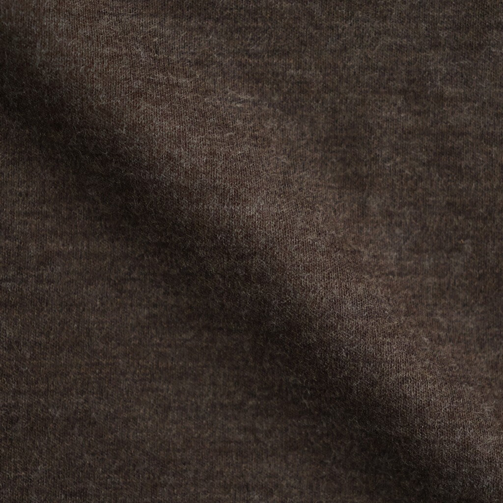ウールチェック×ウールスムース×カウレザー ジップジャケット #BROWN [WR-T014-051]