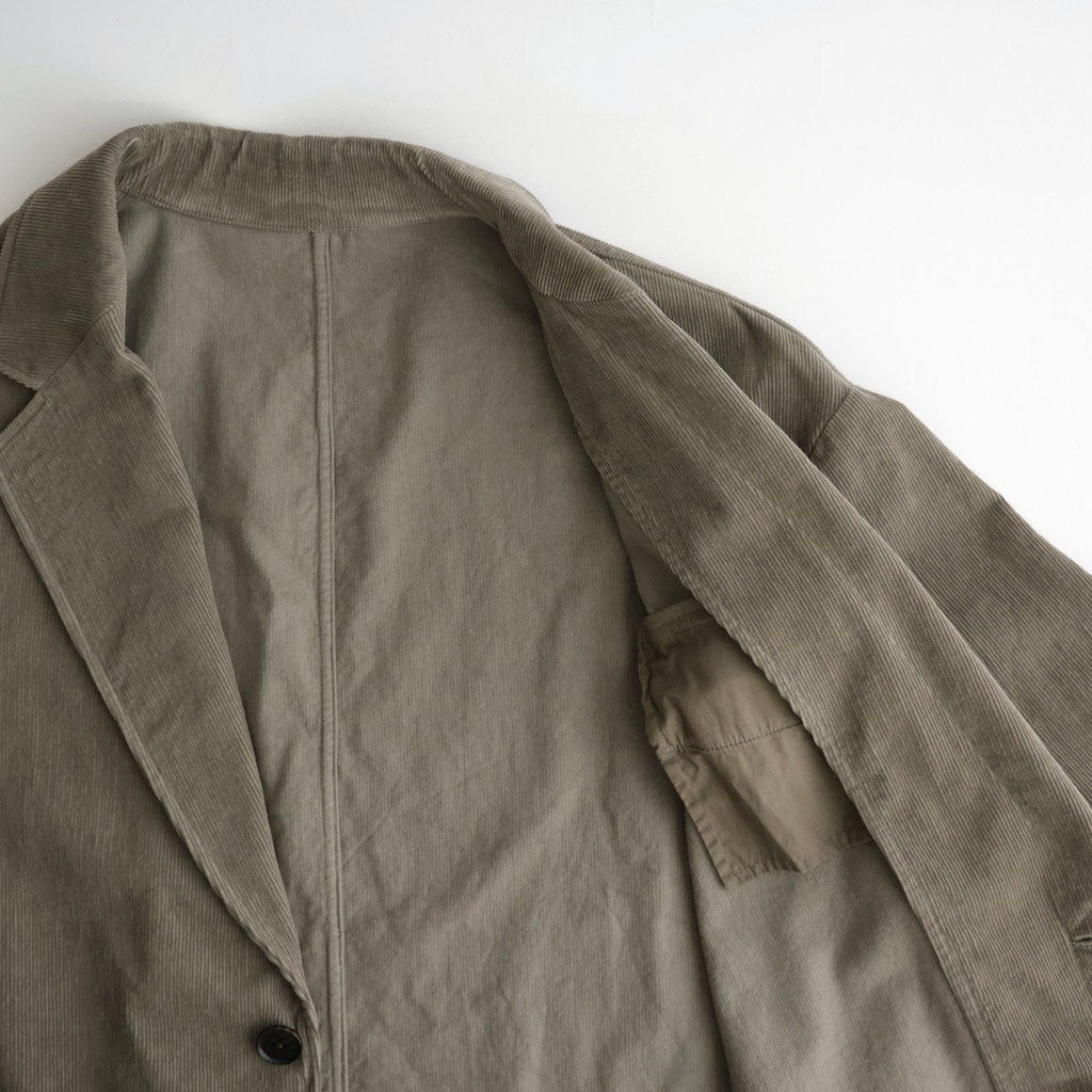 VINTAGE CORDUROY SINGLE BREASTED JACKET #TAUPE [ST.1580]